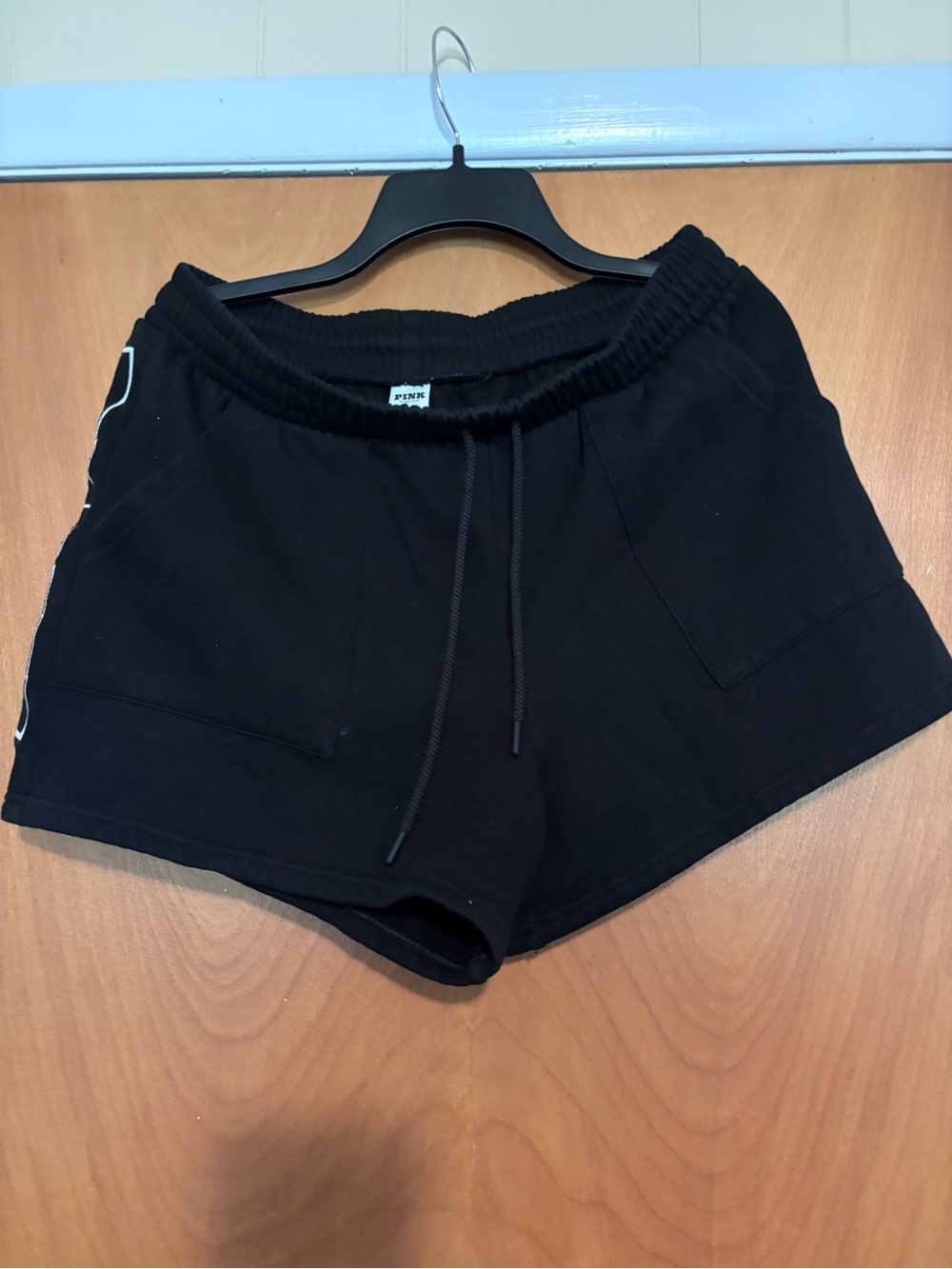 PINK Victoria's Secret Black Athletic Drawstring Shorts